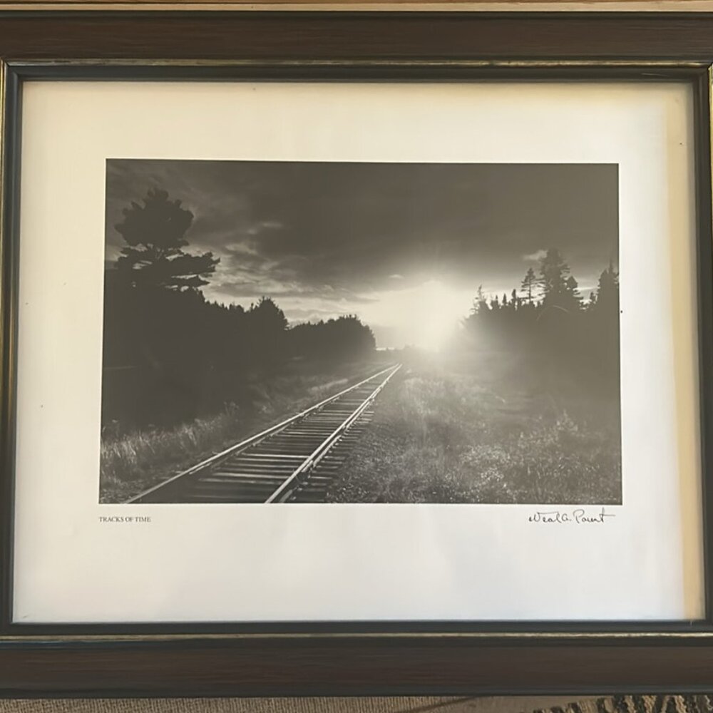 Neal Parent, "Tracks of Time" Framed Photograph Print (OBO)